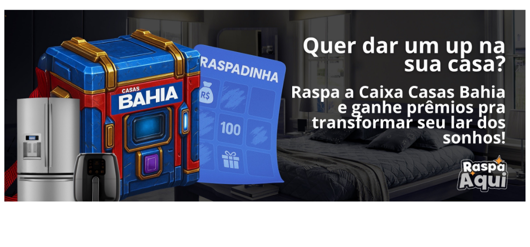 Banner Raspadinha Casas Bahia